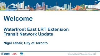 Waterfront East LRT Extension: Project Overview