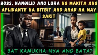 BOSS, NANGILID ANG LUHA NG MAKITA ANG APLIKANTE NA BITBIT ANG ANAK NA MAY SAKIT BAT KAMUKHA NYA ANG