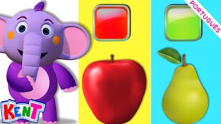 Kent o Elefante | Aprenda Formas Geométricas Com Frutas | DESENHOS ANIMADOS