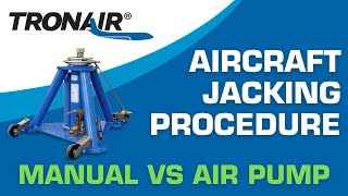 Comparison of Lifting a Tronair Jack using the Hand Pump vs. Air-Driven Pump Option #aviation