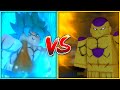 SSJB Goku vs Golden Frieza (Resurrection of Frieza) | DBOG