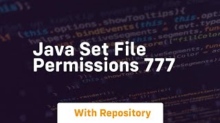 java set file permissions 777