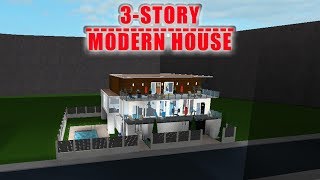 Bloxburg Modern Mansion 3 Story - modern house