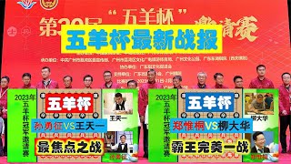 五羊杯新闻：王天一被淘汰出局！郑惟桐吕钦洪智汪洋杀入半决赛！【林萧棋苑】