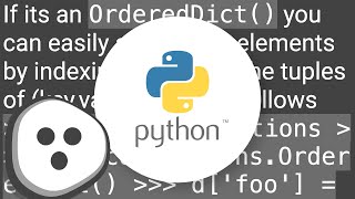Accessing items in an collections.OrderedDict by index