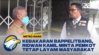 Pasca-kebakaran Bappelitbang, Ridwan Kamil Minta Pemkot Bandung Tetap Layani Masyarakat