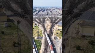 Shanghai Marshalling Yard: The World's Largest Freight Train Hub #shorts #TrainMarshallingYardChina