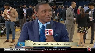 Isiah Thomas SHOCKED by Klay Thompson suffers torn Achilles; Injury is reason GS loss NBA Finals?