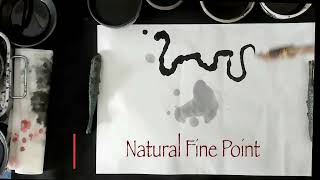 natural fine point sumi-e brush