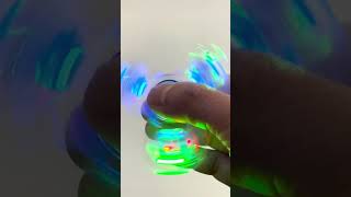 Transparent Crystal Gyro Fidget Spinner with LEDs