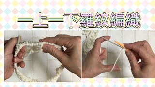 一上一下的羅紋編織(打開字幕)織帽子衣服的起針方法/上下鬆緊針/詳細示範