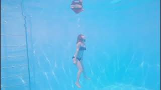 Japanese Girl underwater dive - 01