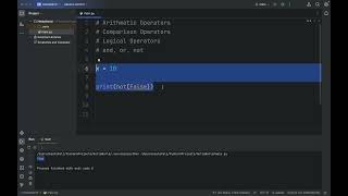 Video 4: Mastering Logical Operators in Python with Coding Examples