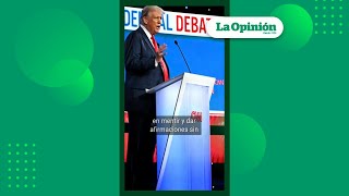 Debate presidencial: Ataques personales, Trump a la defensiva y Biden con gripa | La Opinión