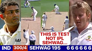India Vs Australia 2004 | when Brett Lee messed with SEHWAG then Sehwag gave epic Reply😱🔥 Ind vs Aus