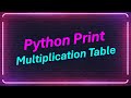 write a python program for printing multiplication table of a given number using for loop