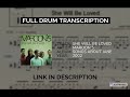 She Will Be Loved - Maroon 5 | Drum Sheet Music