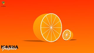 Orange Logo Design For Beginners CorelDRAW | CorelDRAW Tutorial | Designing Ideas By @Masha_Graphics