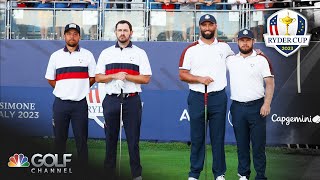 Jon Rahm's PINPOINT tee shot wins foursomes for Europe | 2023 Ryder Cup Highlights | Golf Channel