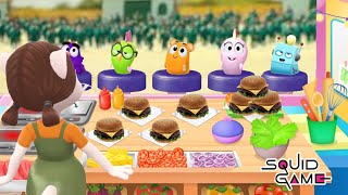 BEFF BURGER - MY TALKING TOM 2 - SQUEAK, SUGAR, FLIP, GUS AND DOT