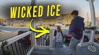 Girl Slipped and Fell Down House’s Front Stairs Because of Ice