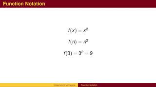 BA 3.2 - Function Notation