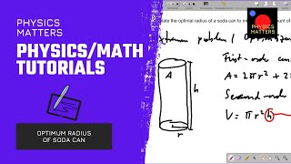 Optimum Radius of a Soda Can (Optimization Problem)