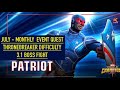 MCOC: July Event Quest (Stern Minds Prevail),  Thronebreaker Difficuly, 3.1 Boss  Fight (Patriot)