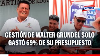 🔴🔵 Escándalo en Tarapoto: Gestión de Walter Grundel solo gastó 69% de su presupuesto en 2024