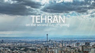 Tehran without air pollution with dancing clouds / تهران بدون آلودگی