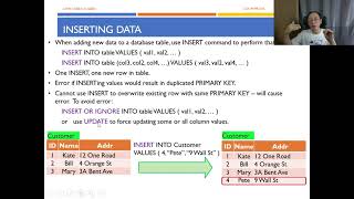 Python Programming -Database Essentials and SQL T03 - Insert, Update, Delete (Part 1/3)