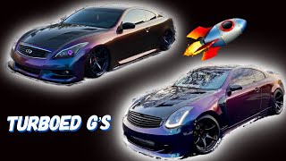 I MET MY BOOSTED TWIN!! | G37 Gets a New Single Exit exhaust *extremely loud*