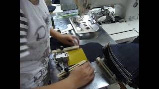 JK-T2210 | Pattern sewing machine - A person operates two machines