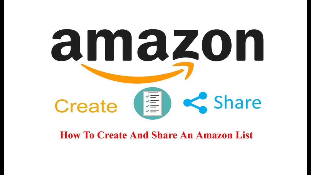 How To Create And Share An Amazon List - YouTube