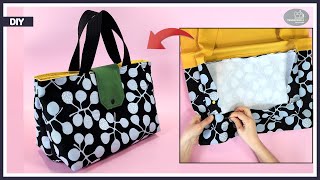 How to make a bag with 3 wide pockets / DIY Tote bag [Tendersmile Handmade]