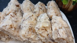 सूखे नारियल की बर्फी/दूध और नारियल कि पनजीरी/ coconut barfi in 10min