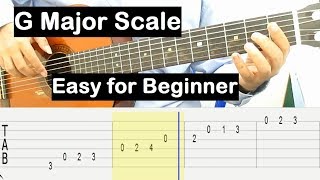 G Major Scale Guitar Lesson G Major Scale Tab Tutorial for Beginner Guitar Lessons for Beginners