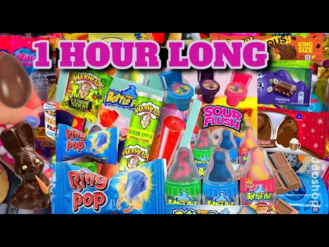 New 101 Yummy Candy Snacks Opening Lots Of Chocolates Rainbow Sour