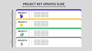 Project Key Updates PowerPoint Template | Free Download