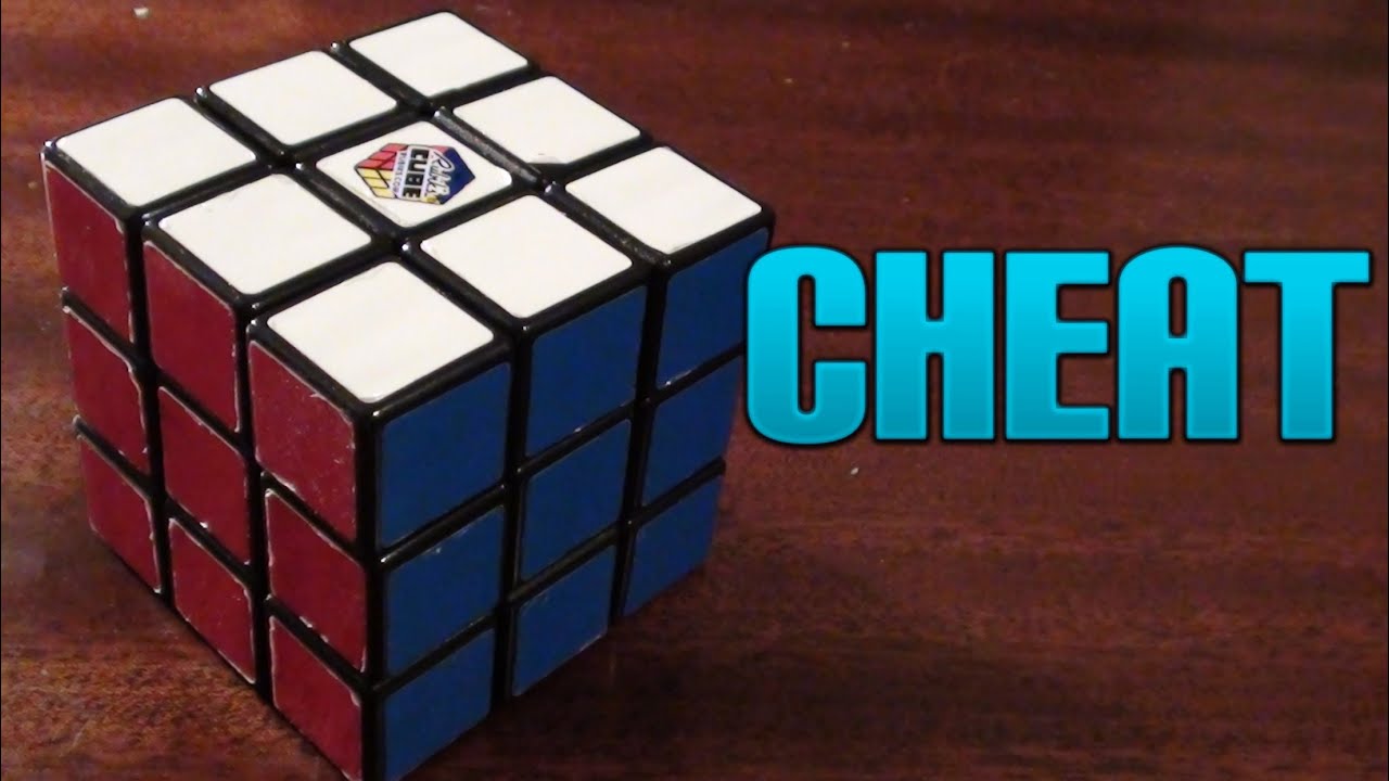 How To Solve A 3x3x3 Rubik's Cube - Cheat - YouTube