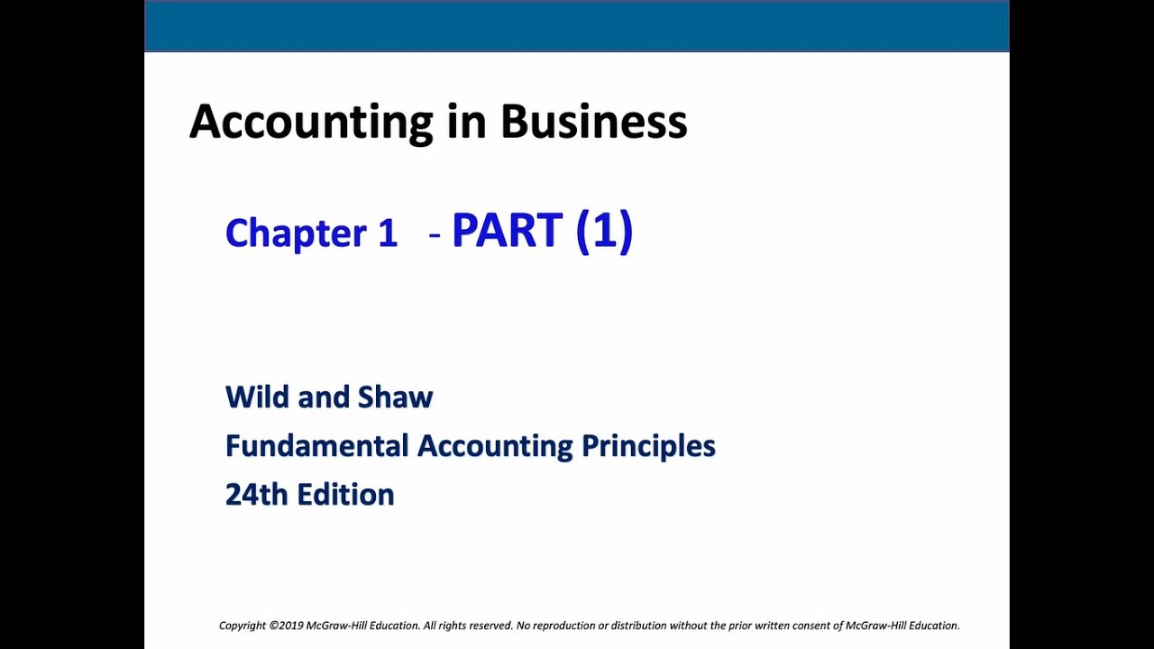 Chapter 1 Acc112 Part 1 Youtube