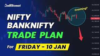 10 Jan | Nifty \u0026 BankNifty Friday Market Prediction | Pre Market Analysis for Tomorrow | BullScout