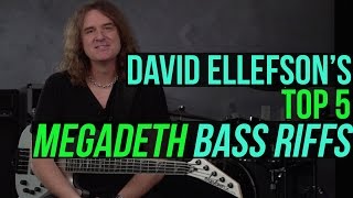 Megadeth's David Ellefson  - Top 5 Megadeth Bass Riffs