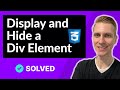 How to Display and Hide a Div With CSS