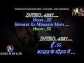 Barsaat Ke Mausam Mein Karaoke With Scrolling Lyrics Eng. & हिंदी