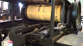 Antique Printing Presses In Operation