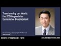 Transforming our World: the 2030 Agenda for Sustainable Development with Amb. Oh Joon