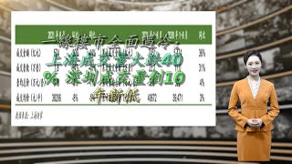 一线楼市全面遇冷：上海成交量大跌40% 深圳成交量创10年新低