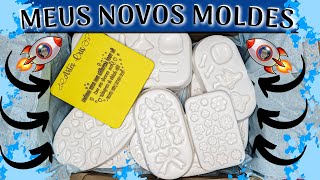 MEUS NOVOS  MOLDES DE SILICONE PARA BISCUIT CHEGARAM + ABRI MINHAS COMPRINHAS JUNTO COM VOCÊS