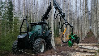 Valtra N113 +Kronos\u0026Ketoharvester